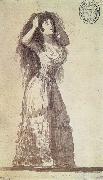 Francisco Goya The Duchess of Alba arranging her Hair oil painting artist